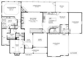Floorplan 1 for House Plan #286-00063