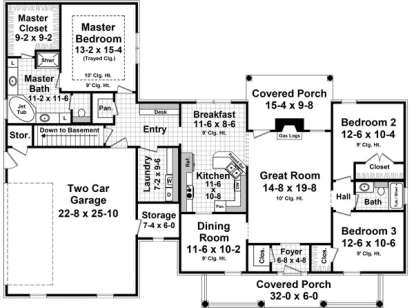 Main Floor for House Plan #348-00244