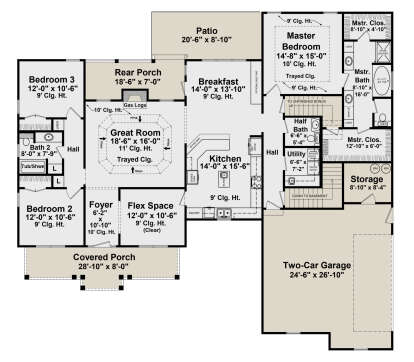 Main Floor for House Plan #348-00245