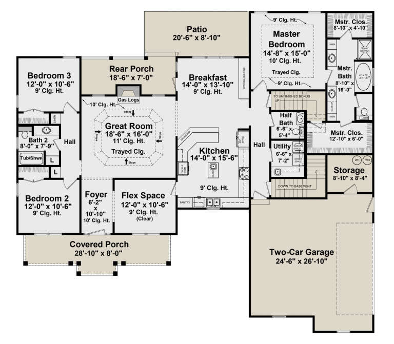 House Plan House Plan #16914 Drawing 1