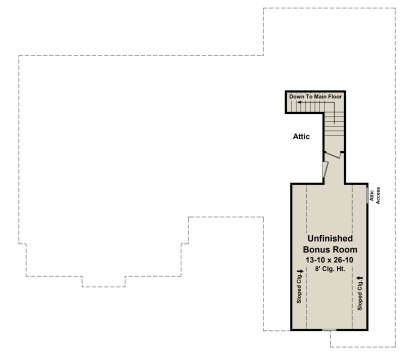 Bonus Room for House Plan #348-00245