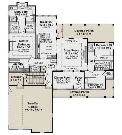 Main Floor for House Plan #348-00246