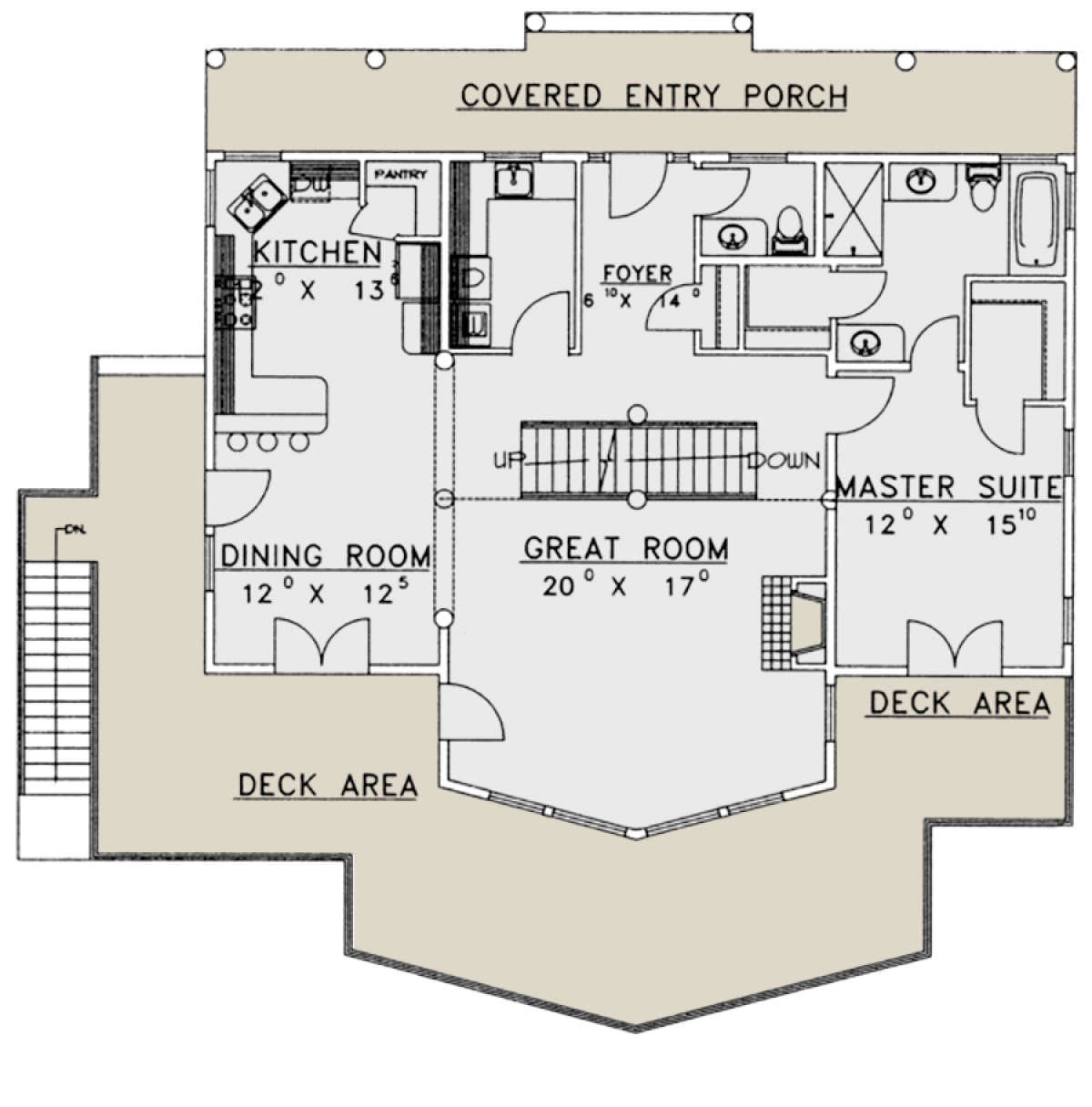 Main Floor for House Plan #039-00352