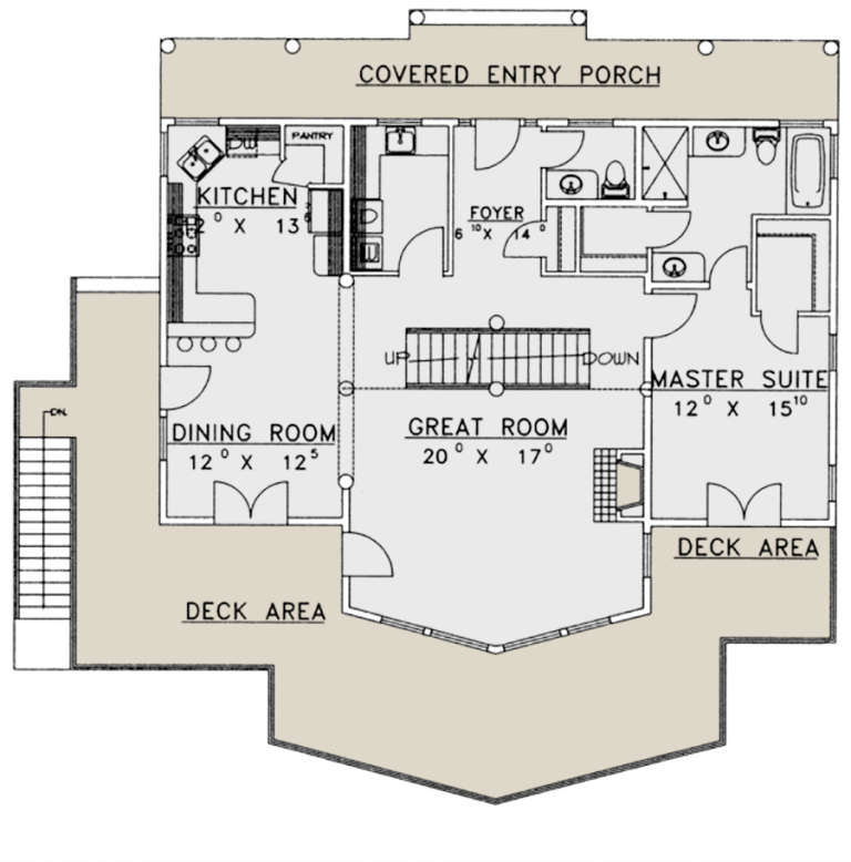 House Plan House Plan #1692 Drawing 1