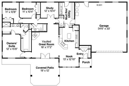 Floorplan1 for House Plan #035-00697