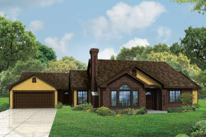 Classical House Plan #035-00699 Elevation Photo