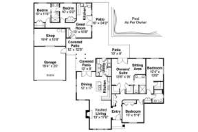 Floorplan 1 for House Plan #035-00699