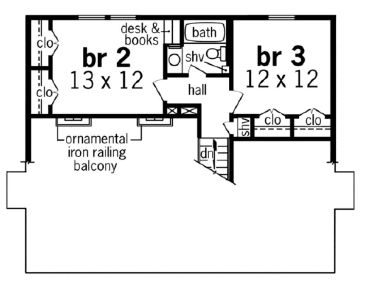 Floorplan 2 for House Plan #048-00077