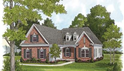 Traditional House Plan #3323-00584 Elevation Photo