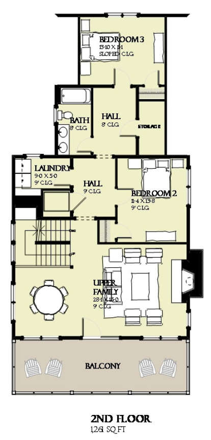 Floorplan 2 for House Plan #1637-00114