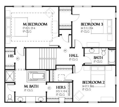 Floorplan 2 for House Plan #1637-00115