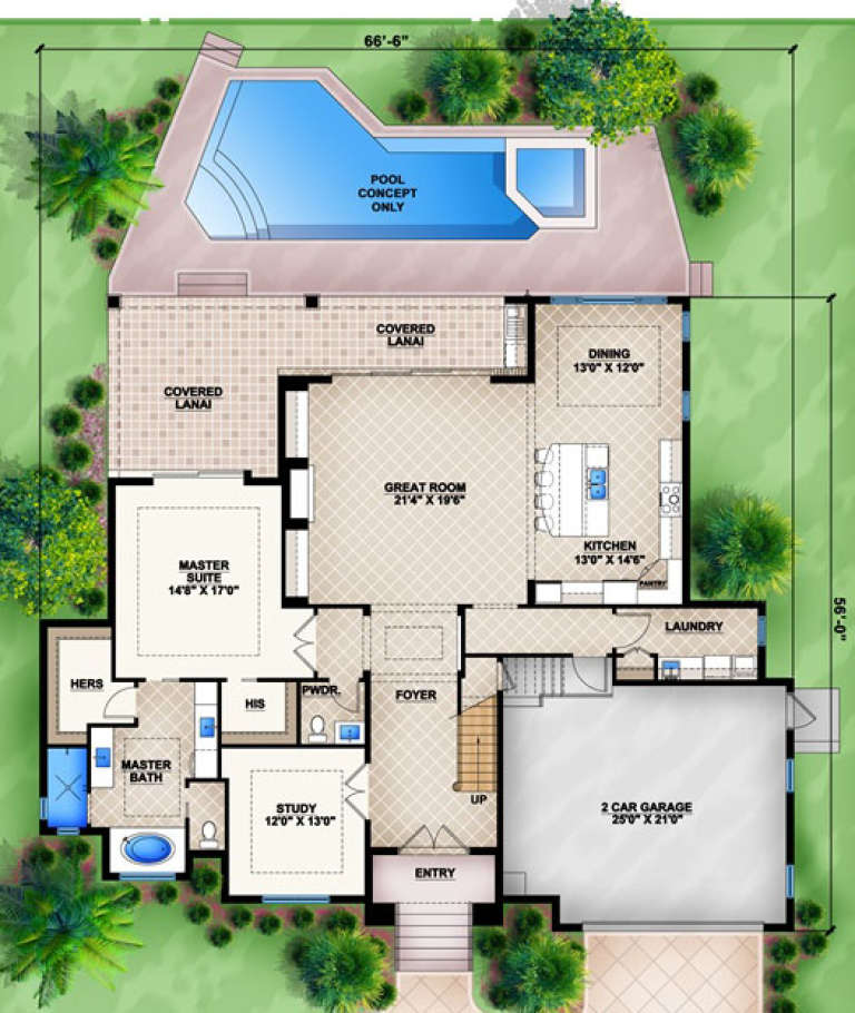 House Plan House Plan #16936 Drawing 1