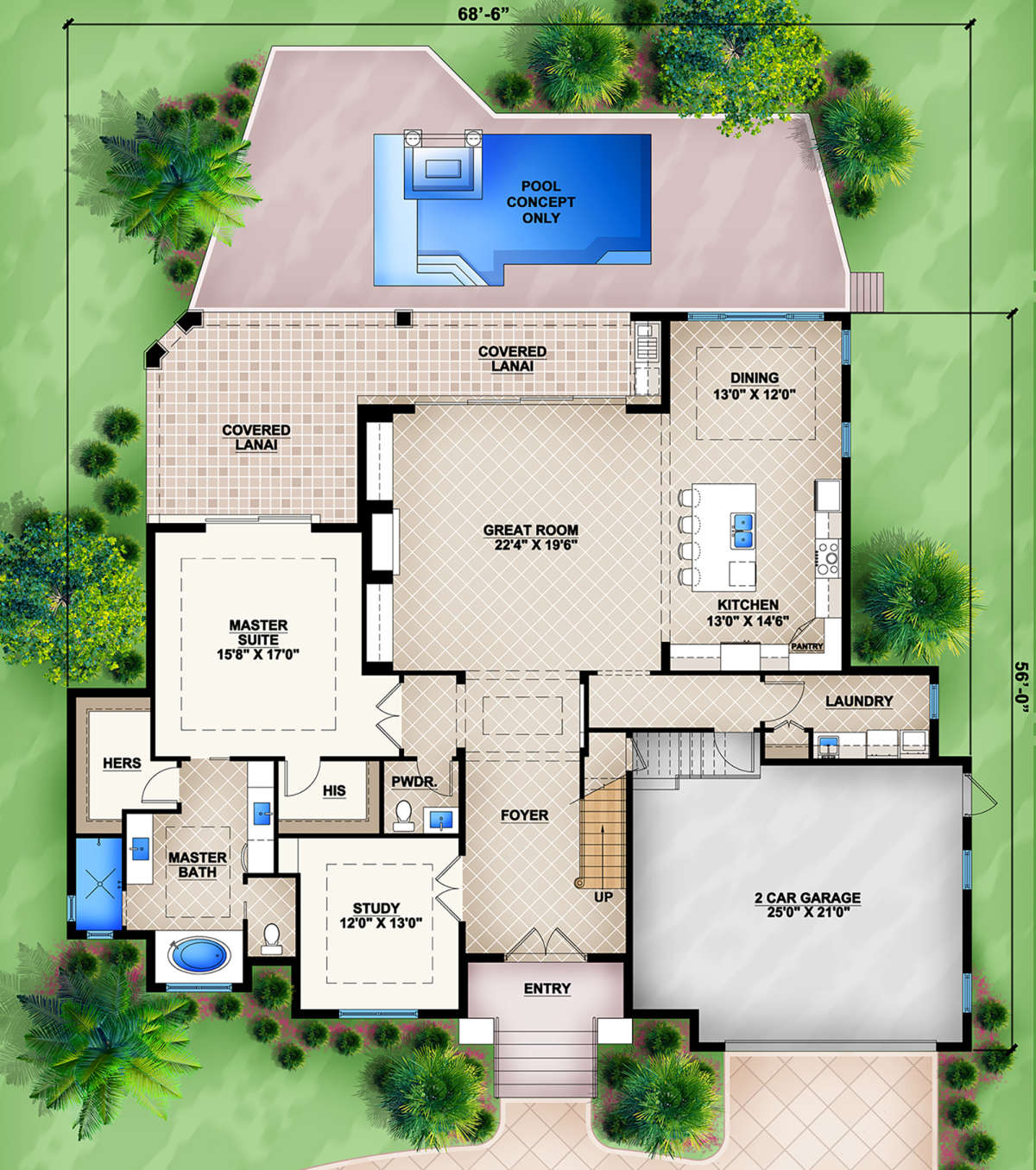 Main Floor for House Plan #207-00003