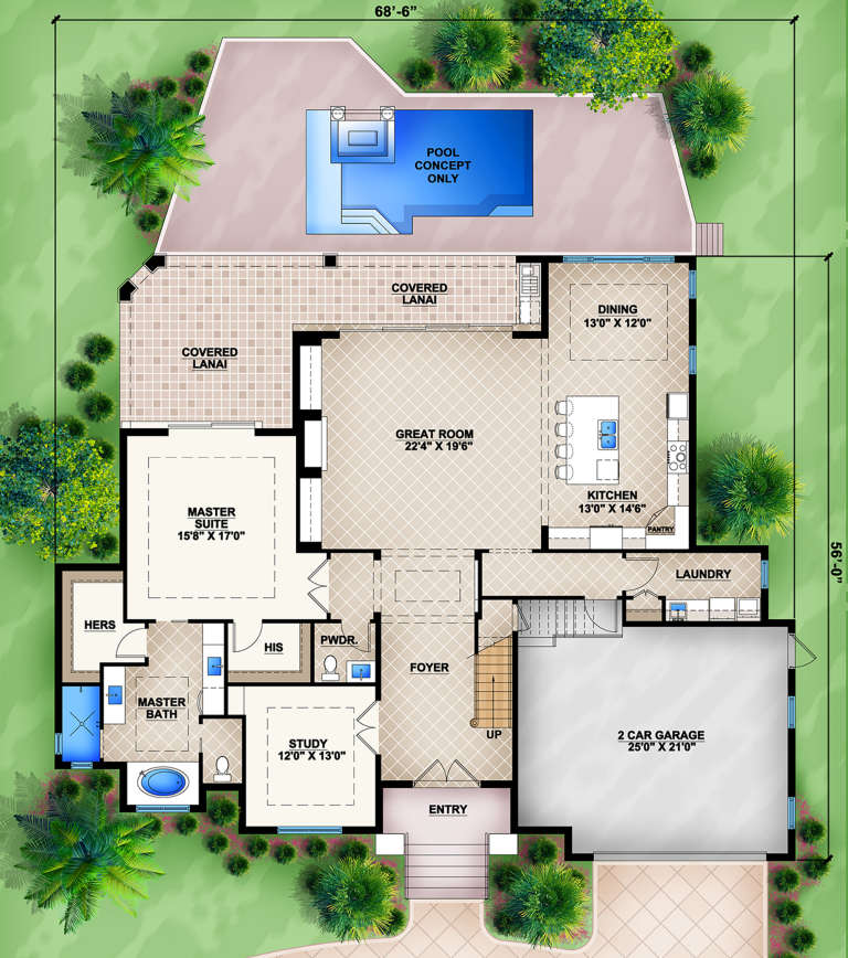 House Plan House Plan #16937 Drawing 1