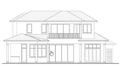 Coastal House Plan #207-00004 Elevation Photo