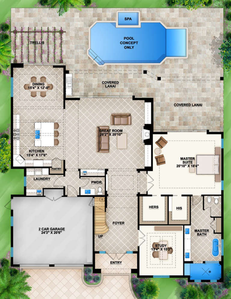 House Plan House Plan #16940 Drawing 1