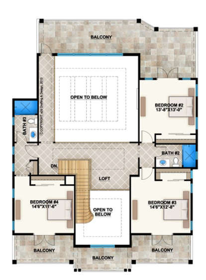 Floorplan 2 for House Plan #5565-00016