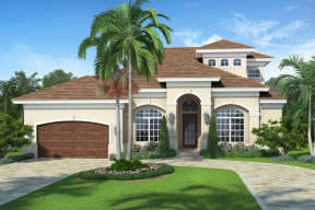 Florida House Plan #5565-00169 Elevation Photo