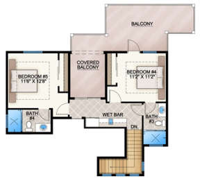 Floorplan 2 for House Plan #5565-00169