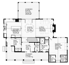 Floorplan 1 for House Plan #1637-00117