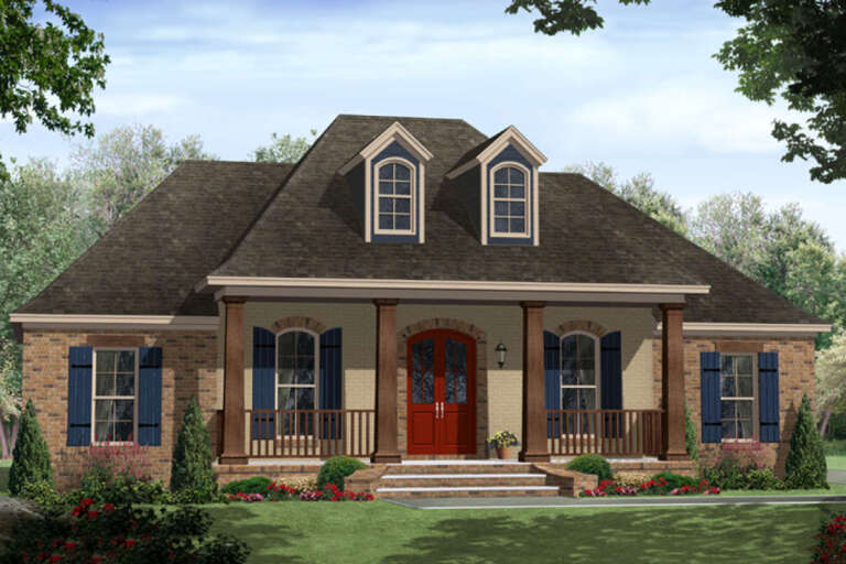 House Plan House Plan #16962 Angled Front Elevation