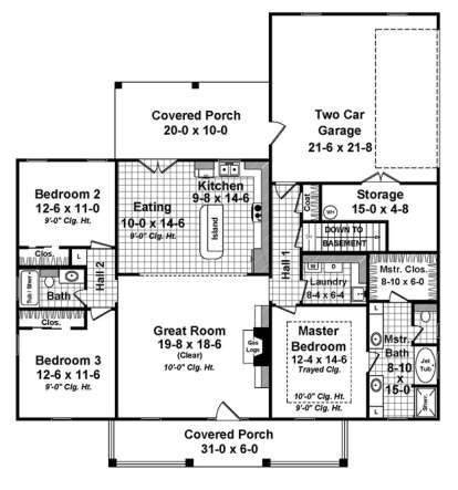Main Floor for House Plan #348-00248