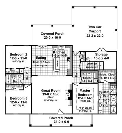 Main Floor for House Plan #348-00249