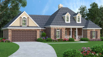 Southern House Plan #048-00237 Elevation Photo