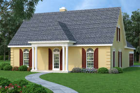 Cottage House Plan #048-00240 Elevation Photo