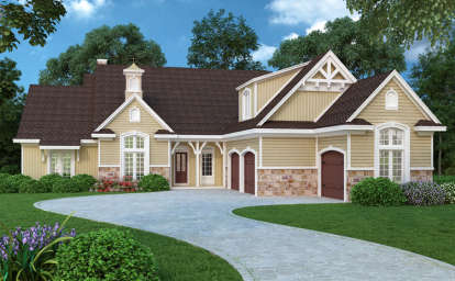 Craftsman House Plan #048-00243 Elevation Photo