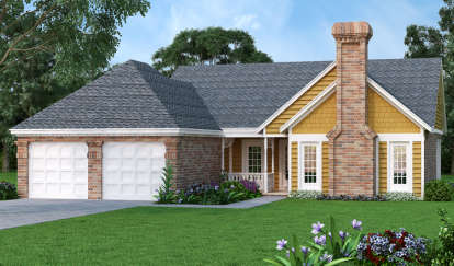 Ranch House Plan #048-00248 Elevation Photo