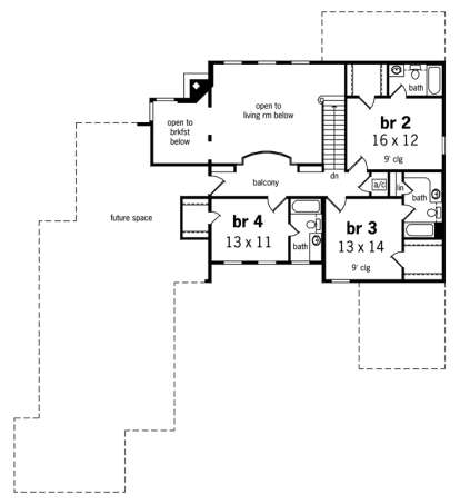 Floorplan 2 for House Plan #048-00249