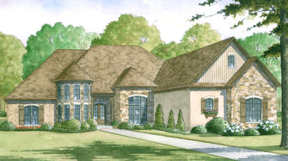 Lake Front House Plan #8318-00002 Elevation Photo