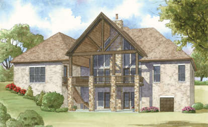 Lake Front House Plan #8318-00002 Elevation Photo