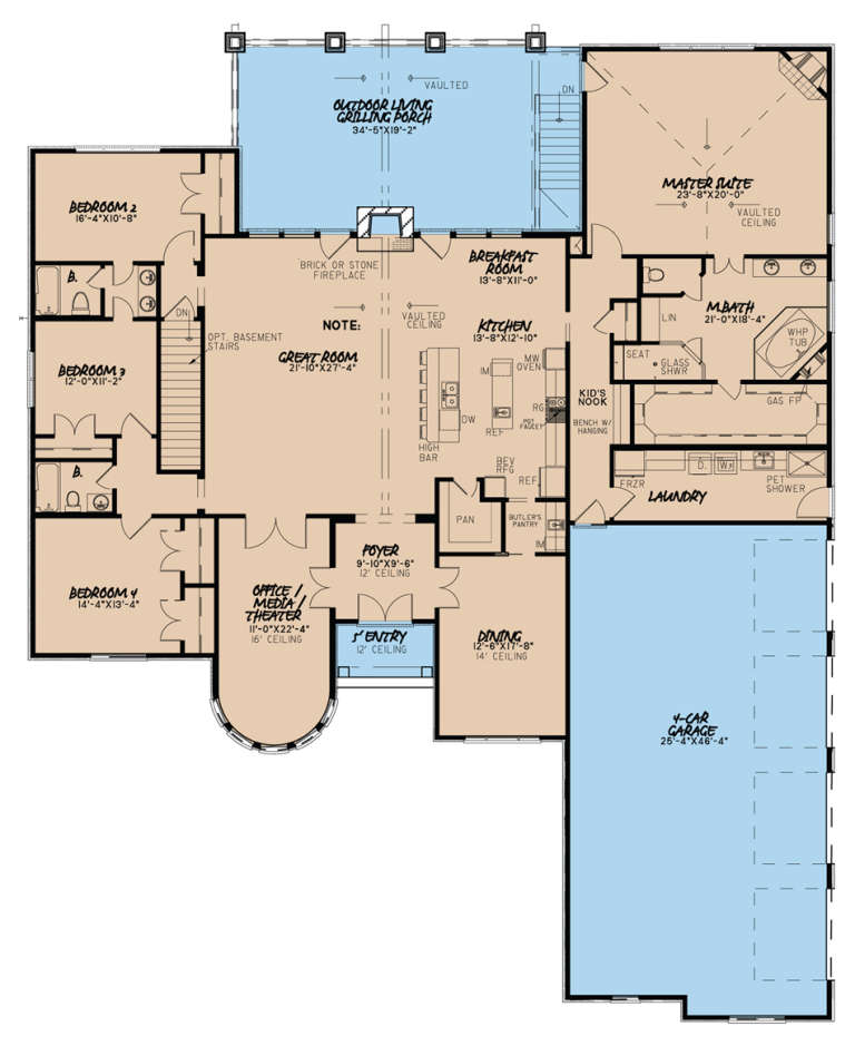House Plan House Plan #16978 Drawing 1