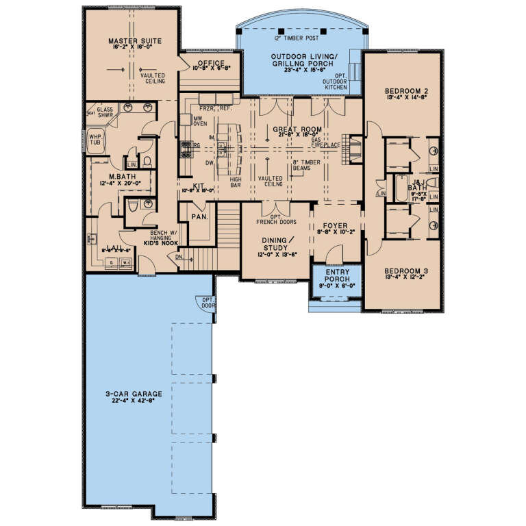House Plan House Plan #16979 Drawing 1