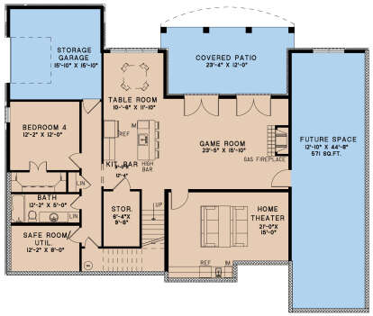 Basement for House Plan #8318-00003