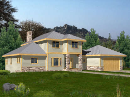 Northwest House Plan #039-00357 Elevation Photo