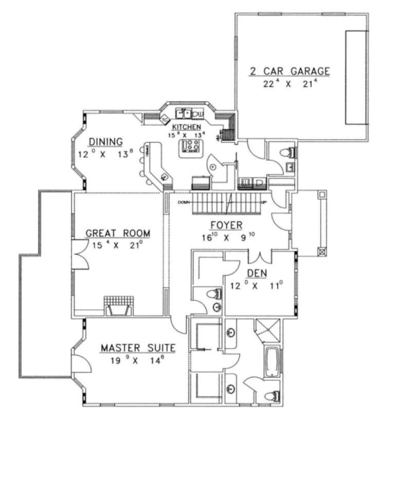 House Plan House Plan #1698 Drawing 2