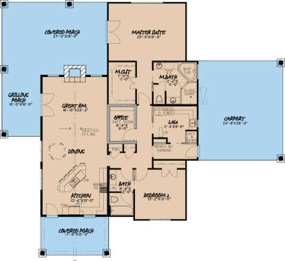 Floorplan 1 for House Plan #8318-00004