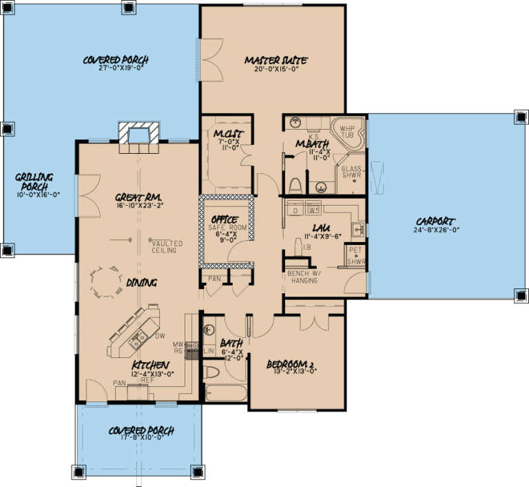 House Plan House Plan #16980 Drawing 1