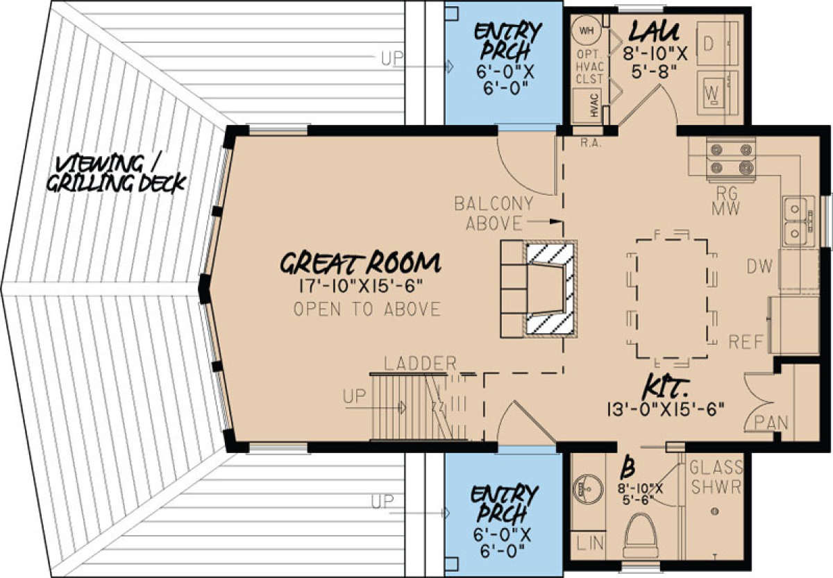 Floorplan 1 for House Plan #8318-00005