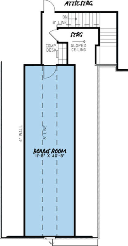 Bonus Room for House Plan #8318-00007