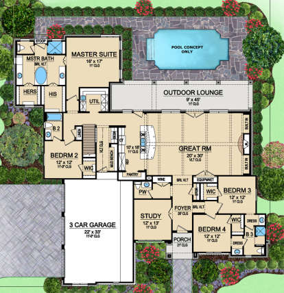 House Plan House Plan #16984 Drawing 1
