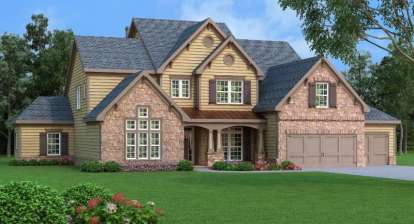 Traditional House Plan #009-00248 Elevation Photo