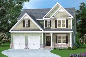 Traditional House Plan #009-00250 Elevation Photo