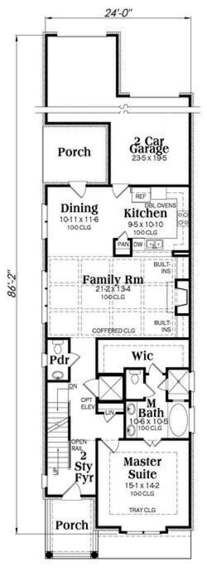 Main Floor for House Plan #009-00251