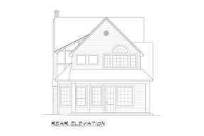 Narrow Lot House Plan #5445-00236 Elevation Photo