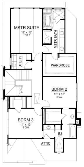Floorplan 2 for House Plan #5445-00236