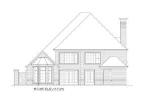 Luxury House Plan #5445-00237 Elevation Photo
